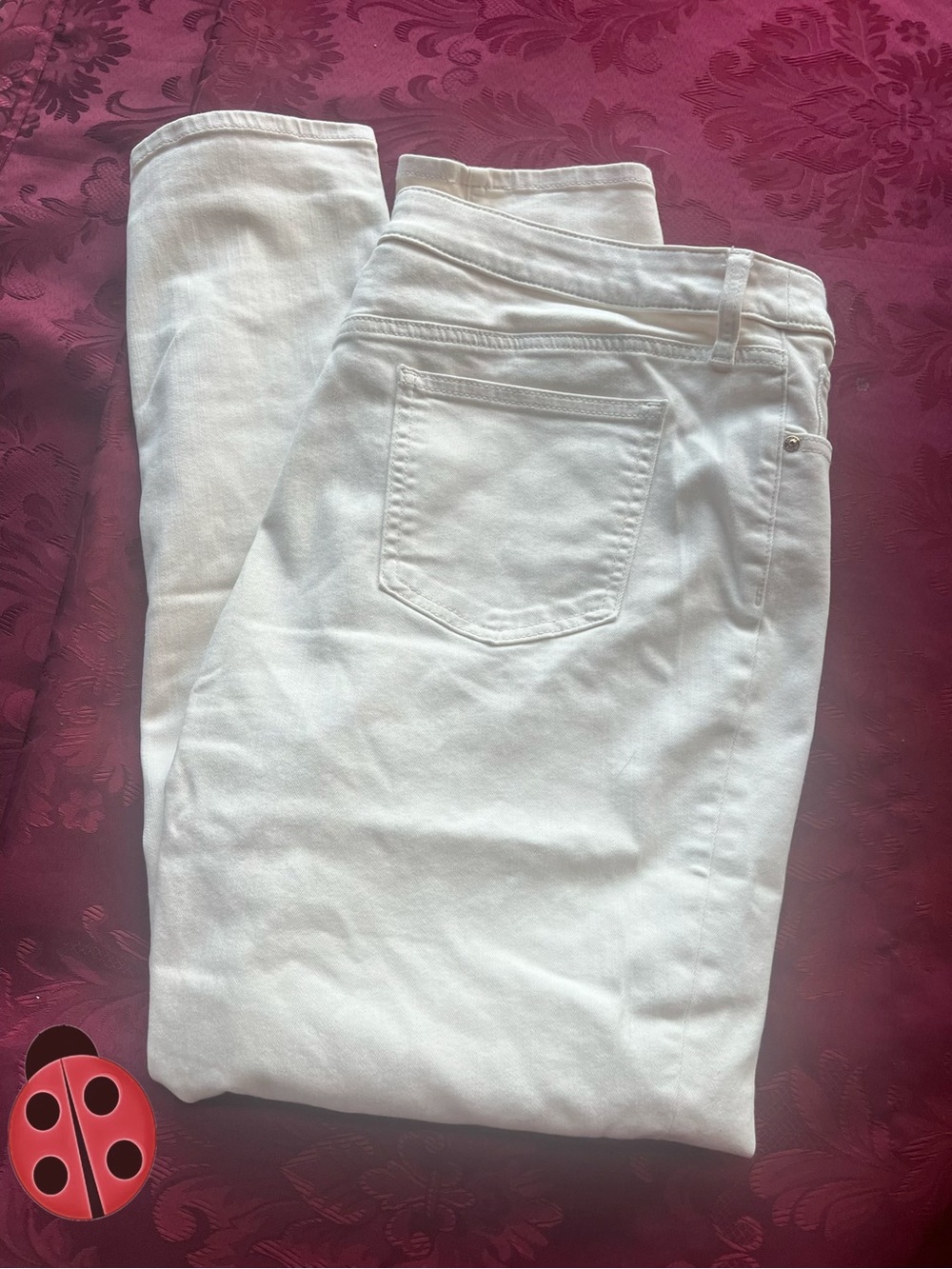 So Slimming Ivory Women’s Ankle Girlfriend Jeans - Chico’s 3/16 - Picture 4 of 7